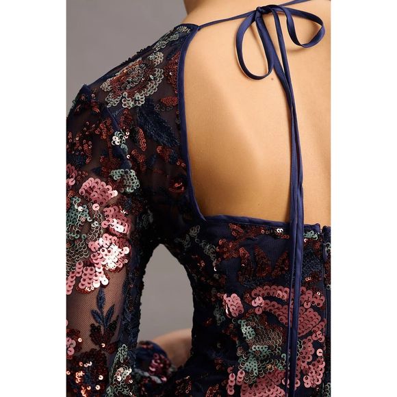 Anthropologie Sequin Mini Dress Size 2 - Picture 4 of 11